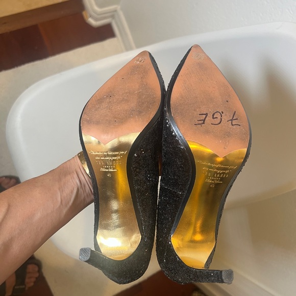 Ted Baker Black sparkly Stillettos size 40 beautiful condition inside and out - Picture 14 of 16
